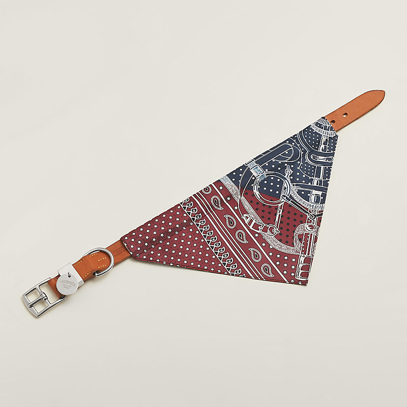 Eperon d'Or dog bandana, large model | Hermès Canada